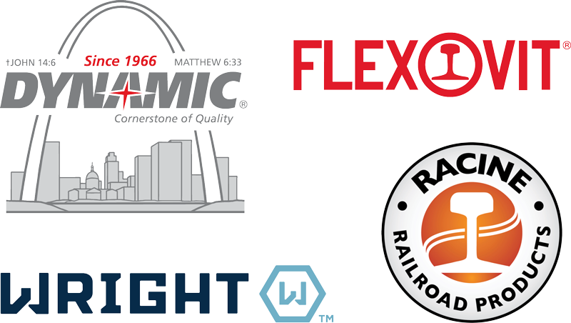 Dynamic Sales Flexovit Wright Tools Racine Railroad Products logos